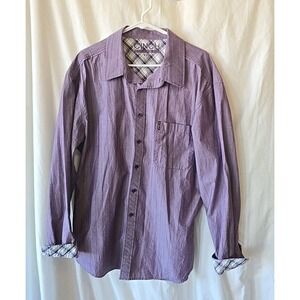 Cinch Modern Fit Western Long Sleeve Cowboy Button-Up Shirt Mens XXL Purple